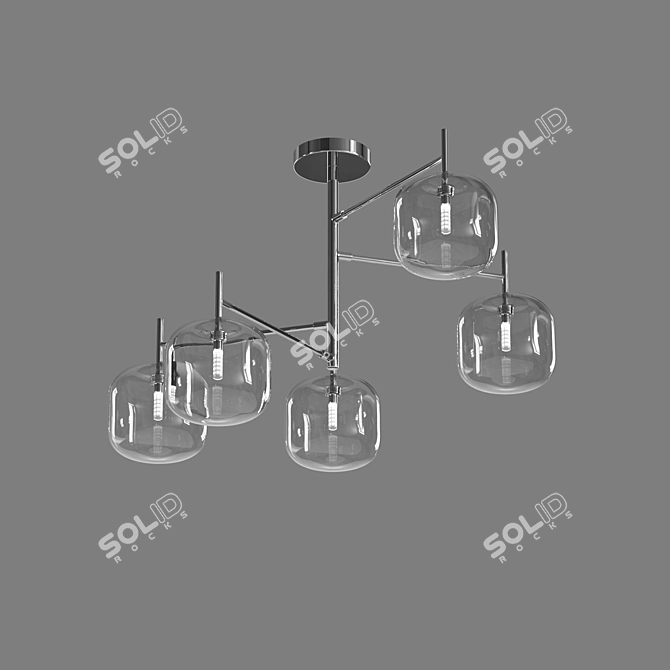 Eurosvet Jar Ceiling Chandelier 3D model image 2