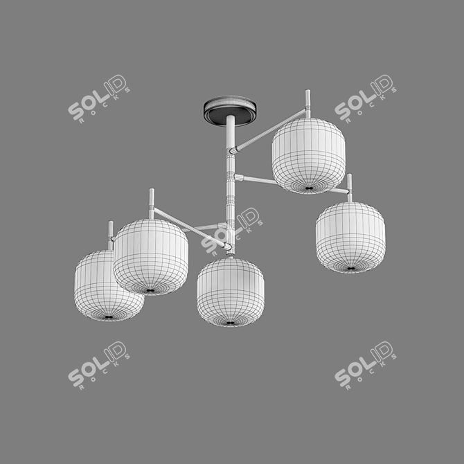 Eurosvet Jar Ceiling Chandelier 3D model image 3