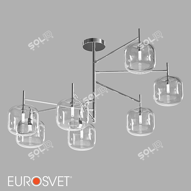 Eurosvet Jar 70128/7 Ceiling Chandelier 3D model image 1