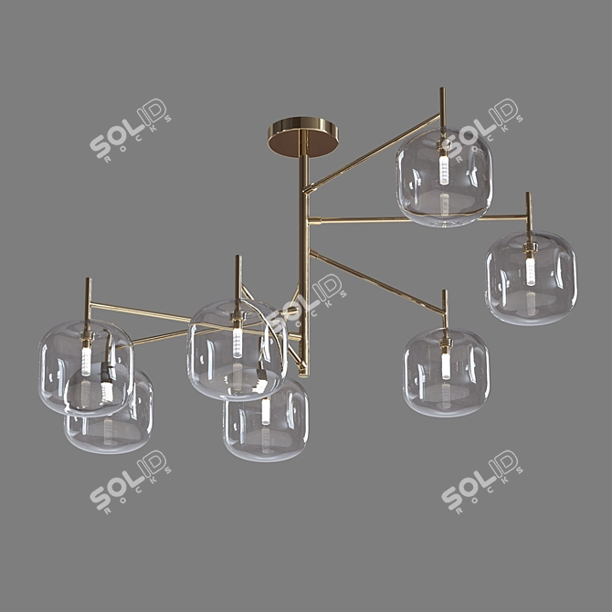 Eurosvet Jar 70128/7 Ceiling Chandelier 3D model image 2