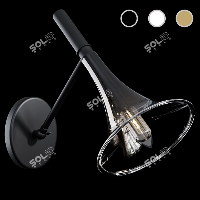 Italamp Baffo 7026/AP: Elegant Wall Lamp 3D model image 2