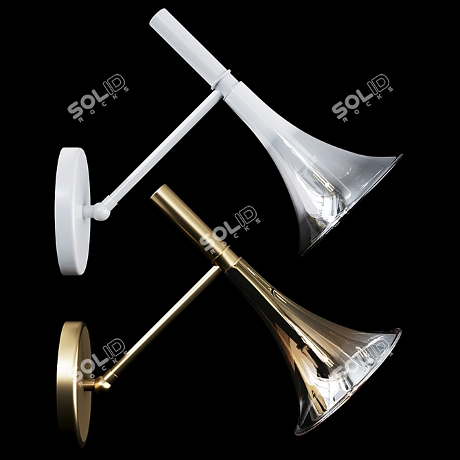 Italamp Baffo 7026/AP: Elegant Wall Lamp 3D model image 4