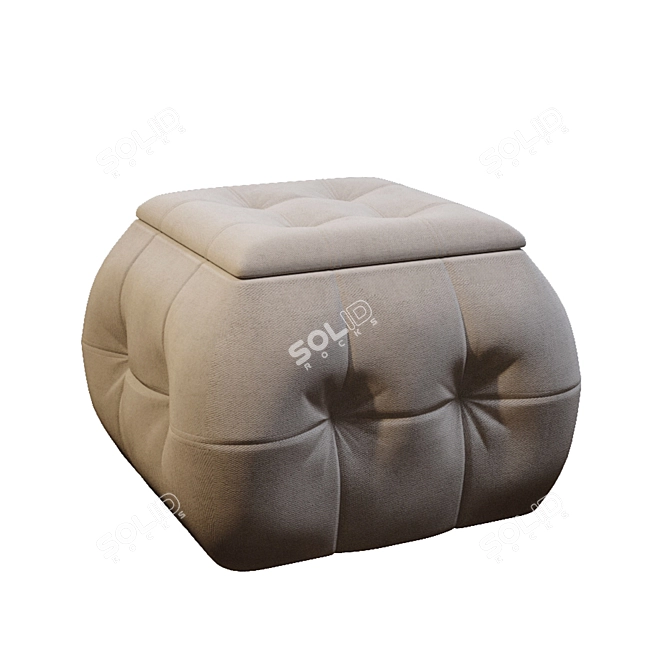 ADEL Multifunctional Pouf: Stylish, Versatile, and Inviting 3D model image 8