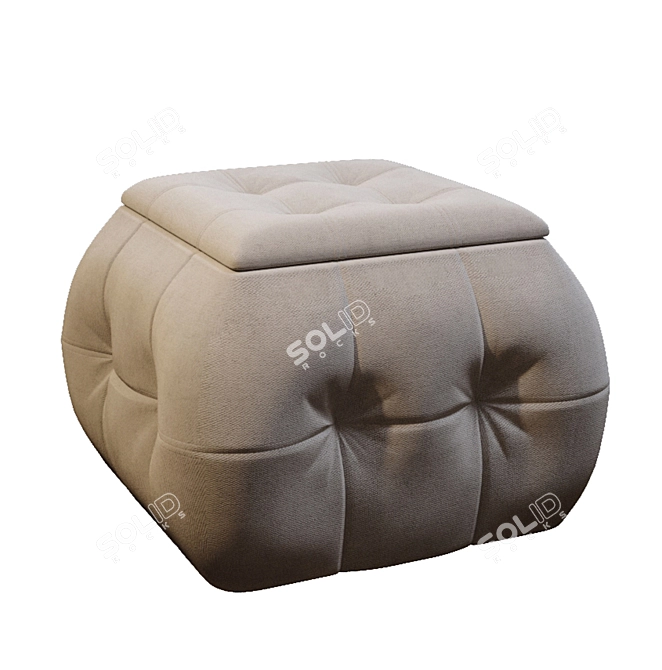 ADEL Multifunctional Pouf: Stylish, Versatile, and Inviting 3D model image 9