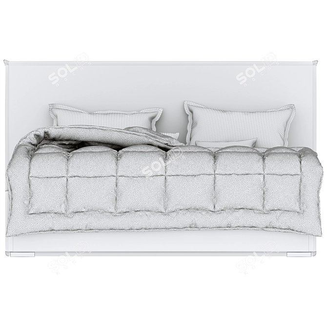 Sherst Grey Slipson Bed 180 3D model image 6