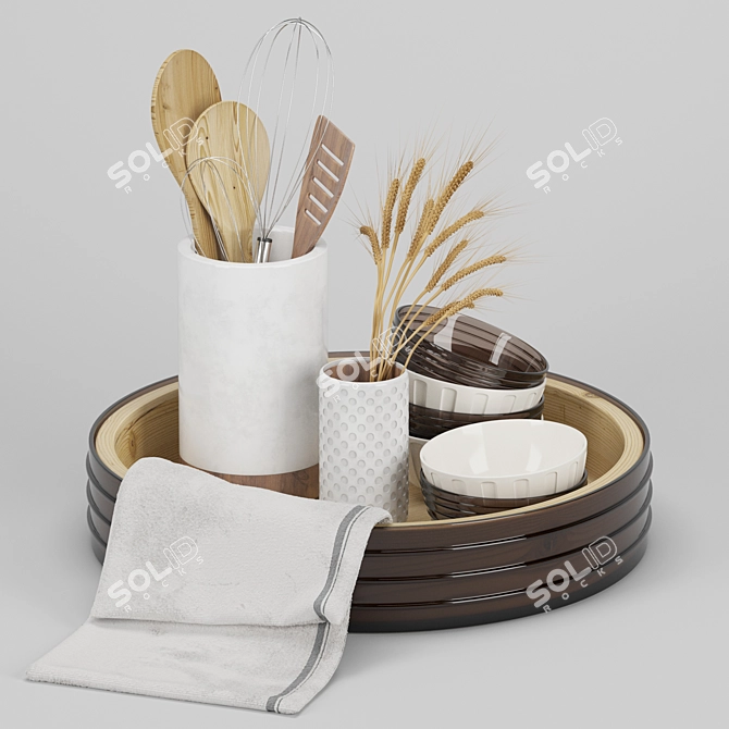 Elegant Decorative Set: Modern Design 3D model image 1