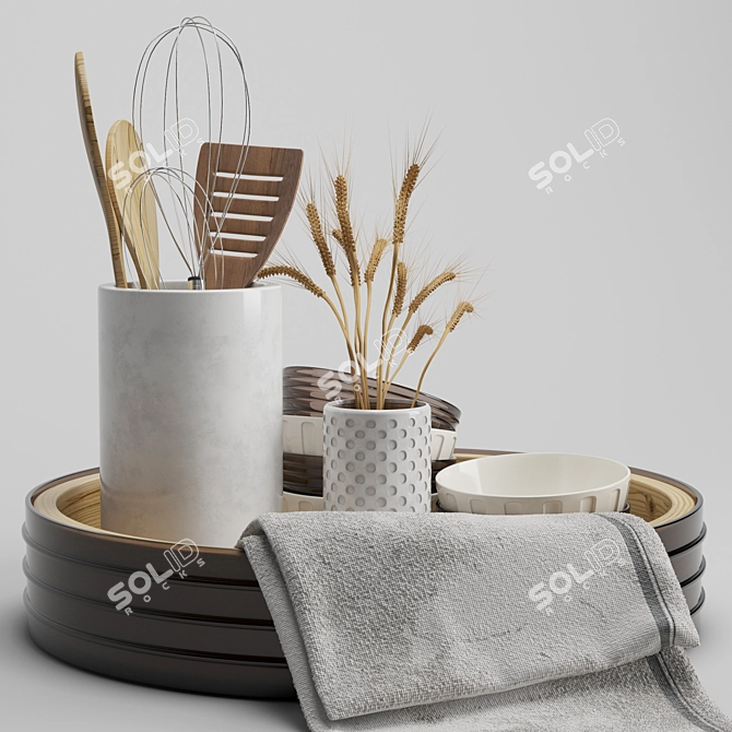 Elegant Decorative Set: Modern Design 3D model image 3