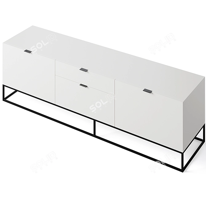 Modern TV Cabinet Plano by Cosmo 3D model image 2