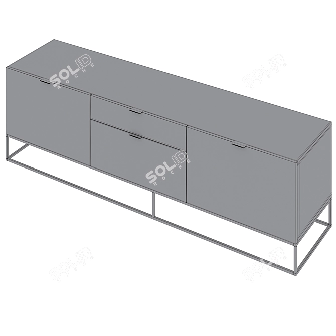 Modern TV Cabinet Plano by Cosmo 3D model image 3