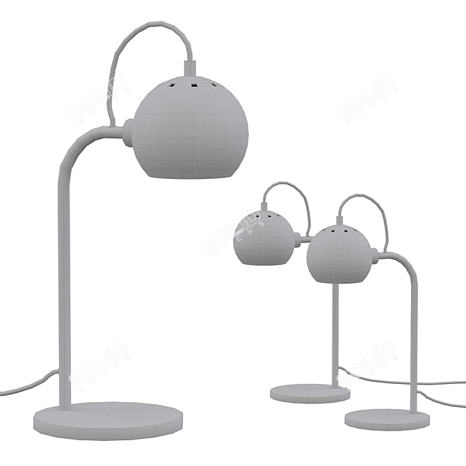 Frandsen Ball Single Table Lamp 3D model image 2