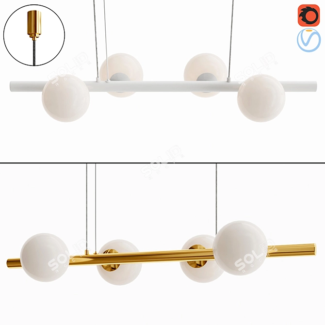 Elegant 2016 ESPUMA Lamp 3D model image 1