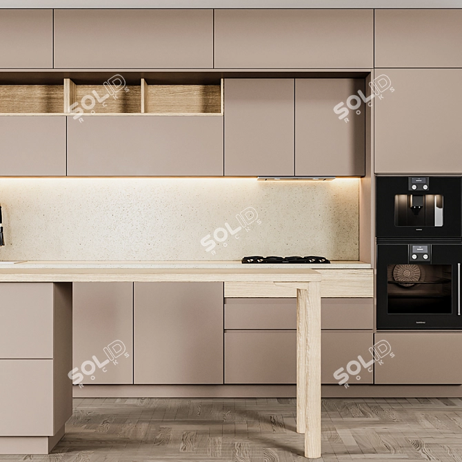 Sleek and Stylish Kitchen Upgrade 3D model image 3