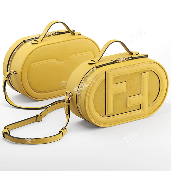 Fendi Mini Camera Case: Luxurious Fashion Essential 3D model image 1