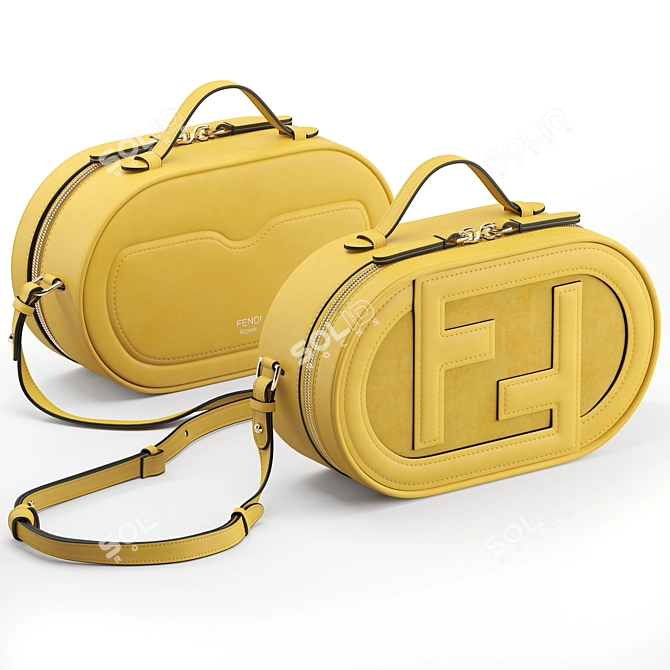 Fendi Mini Camera Case: Luxurious Fashion Essential 3D model image 7