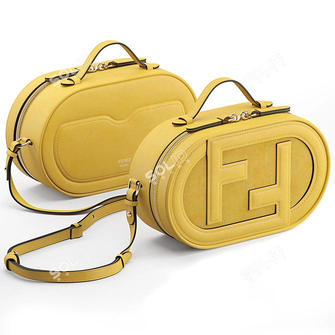 Fendi Mini Camera Case: Luxurious Fashion Essential 3D model image 8