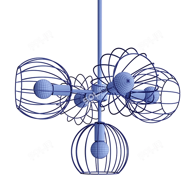 Illuminating Elegance: Revati Pendant Lamp Collection 3D model image 5