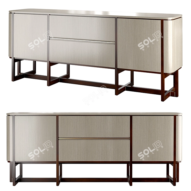 Elegant Mumbai Sideboard - Art. FFU280023AAA 3D model image 1