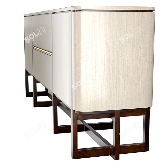Elegant Mumbai Sideboard - Art. FFU280023AAA 3D model image 2