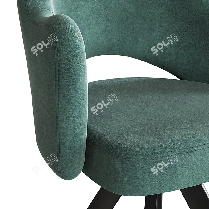 Rodeo Metal Leg Chair 3D model image 3