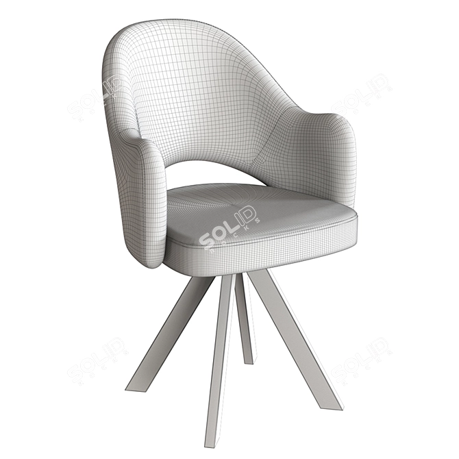 Rodeo Metal Leg Chair 3D model image 5