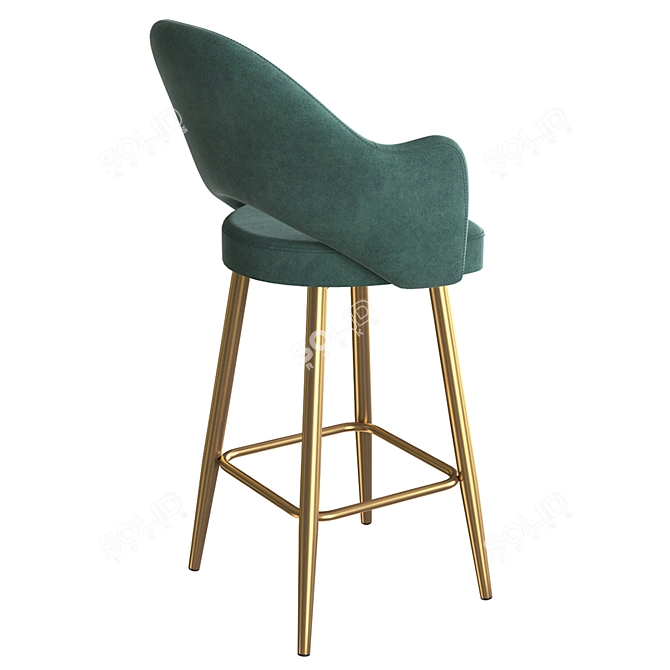 Cleo Bar Stool: Stylish and Comfortable 3D model image 2