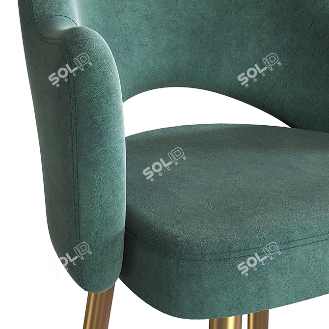 Cleo Bar Stool: Stylish and Comfortable 3D model image 3