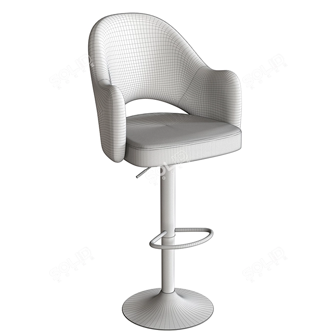 Cleo Chrome: Stylish and Comfortable Chair 3D model image 4