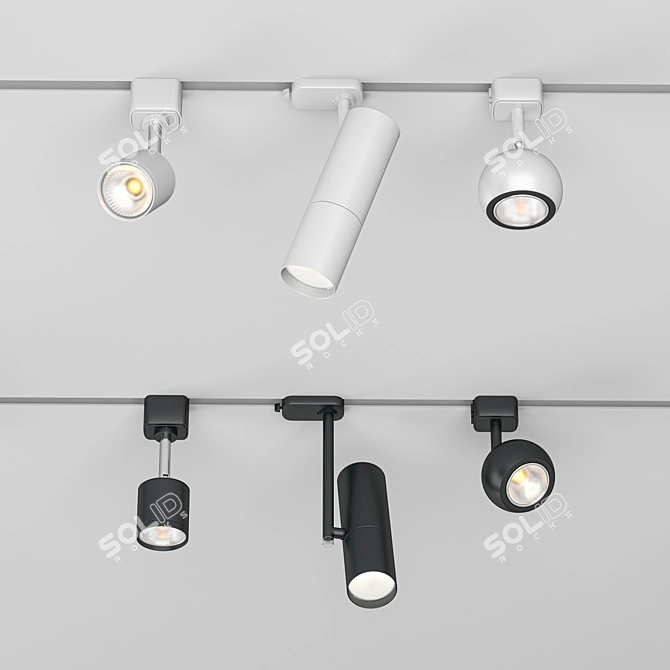 Global Track Lights: Versatile Lighting Solution 3D model image 2