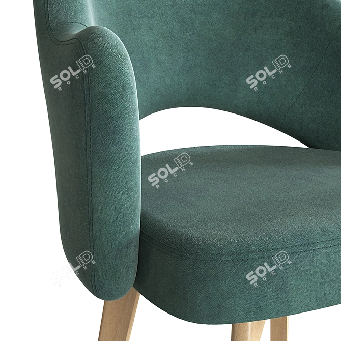 Cleo Massive Compact Chair 3D model image 3