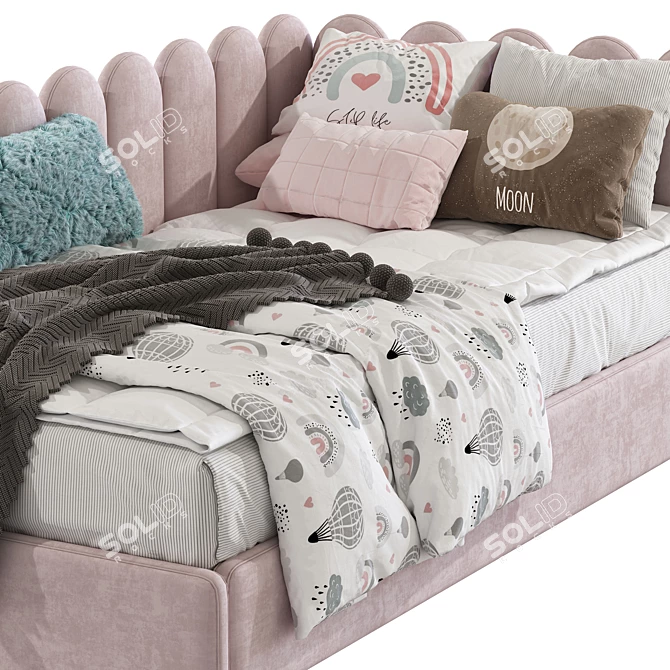 Modern Convertible Sofa Bed 3D model image 6