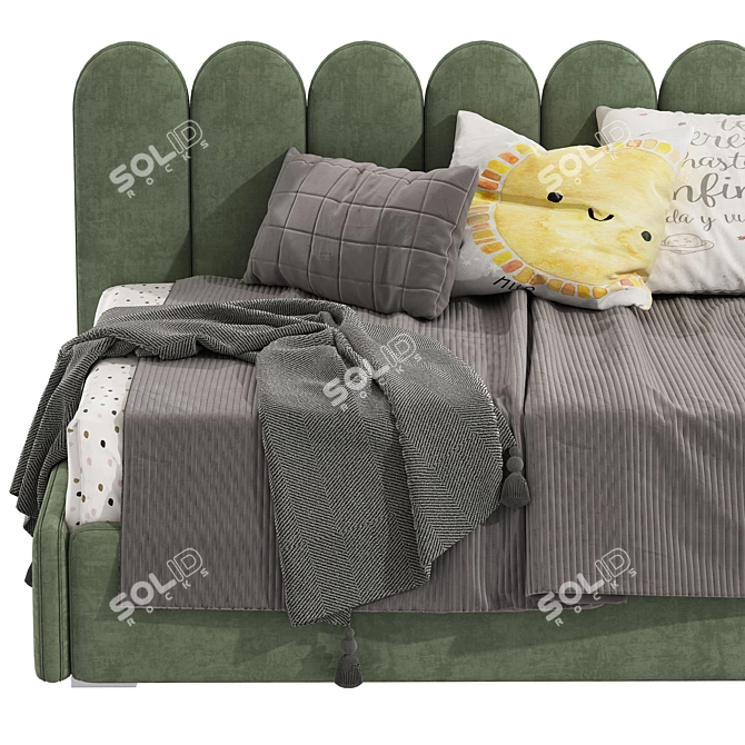 Modern Convertible Sofa Bed 3D model image 7