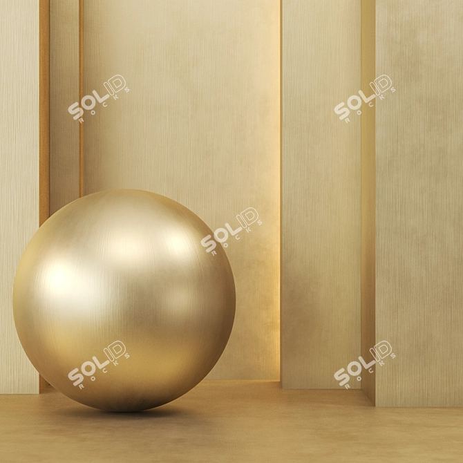 Golden 4k Seamless Texture (3 Colors) 3D model image 3