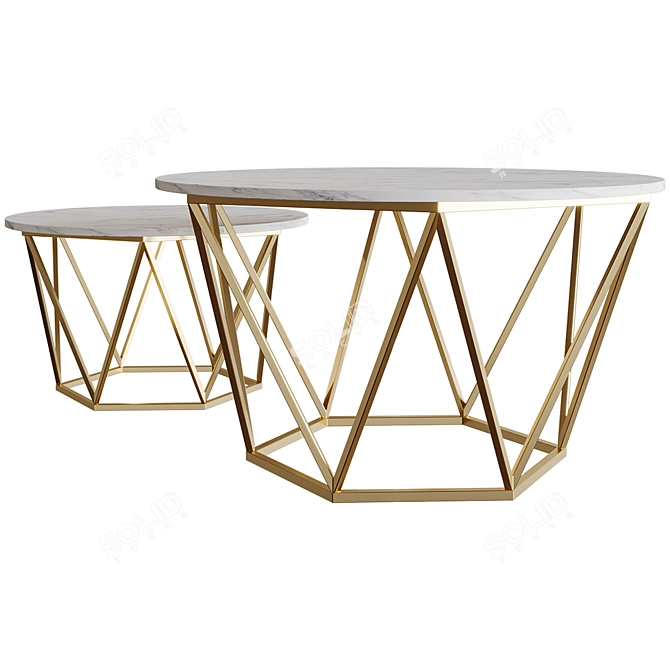 Canora Grey Coffee Table 3D model image 4