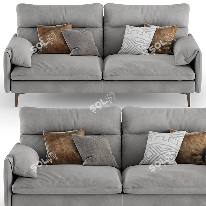 Luxury Monaco Duvivier Sofa 3D model image 2