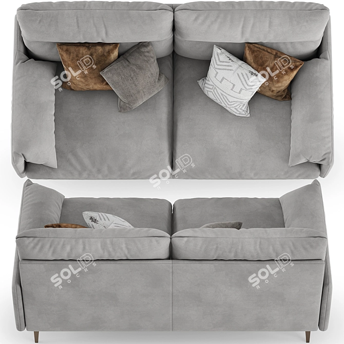 Luxury Monaco Duvivier Sofa 3D model image 3