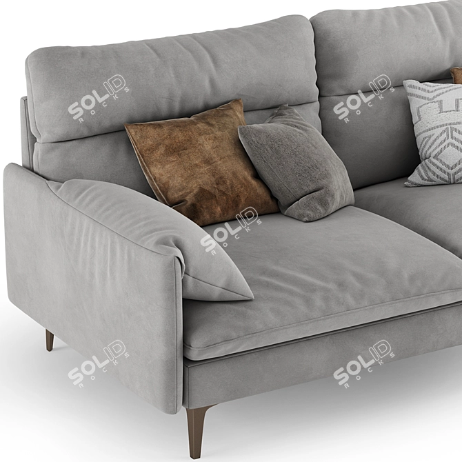 Luxury Monaco Duvivier Sofa 3D model image 4