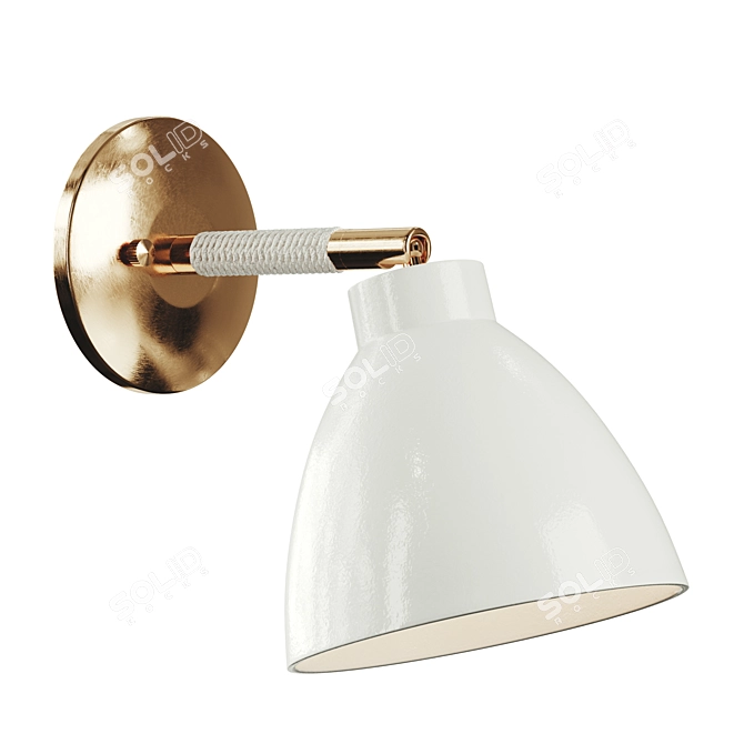 Coastal Charm Iron Sconce 3D model image 1