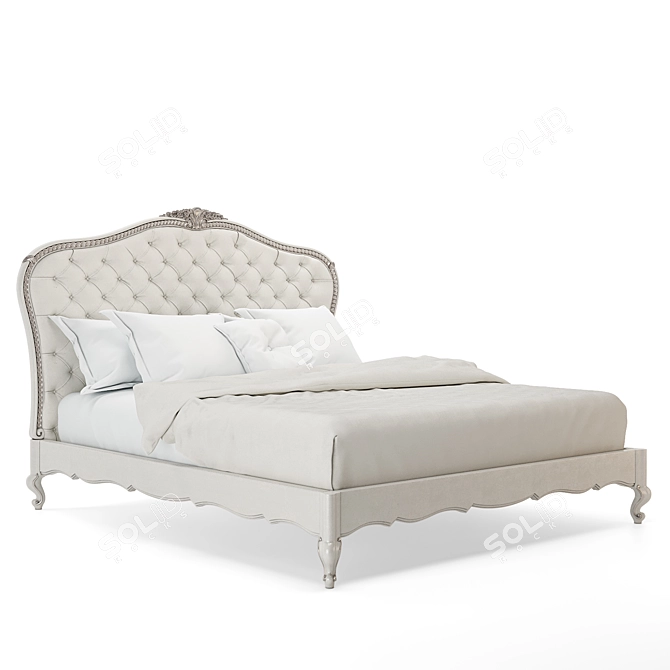 Romano Home Nick's Bed: Handcrafted and Customizable 3D model image 2