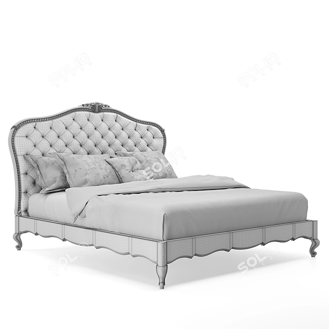 Romano Home Nick's Bed: Handcrafted and Customizable 3D model image 3