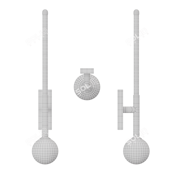 Helga LED Wall Lamp 3D model image 3