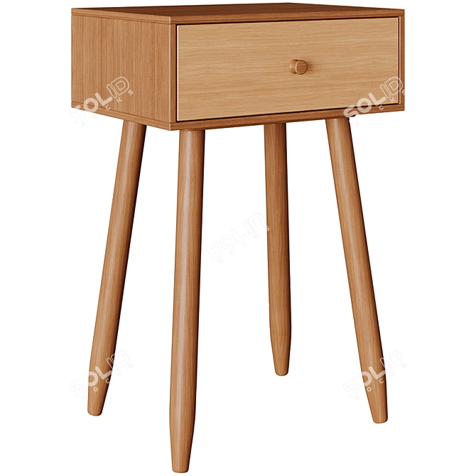 Zipcode Design Raelyn Bedside Table 3D model image 1