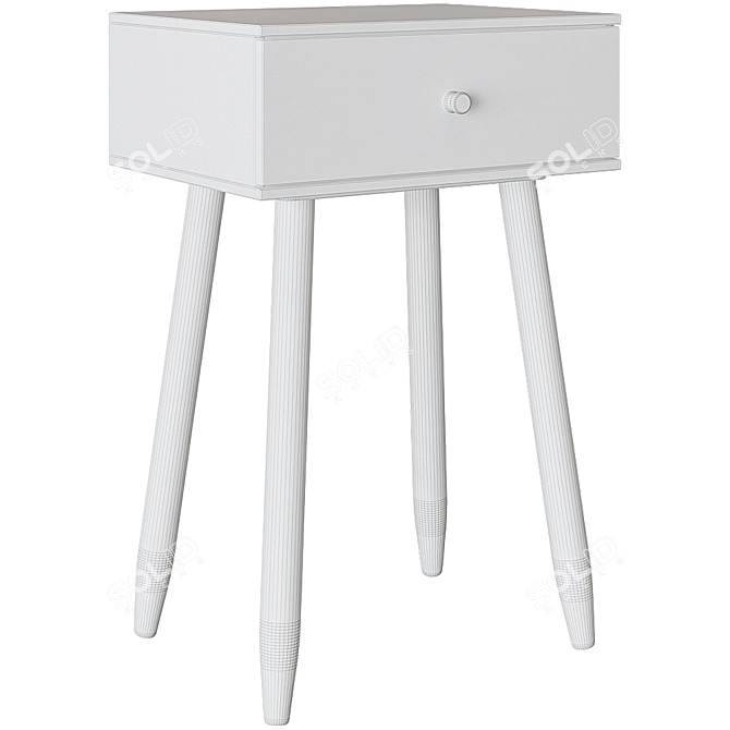 Zipcode Design Raelyn Bedside Table 3D model image 4