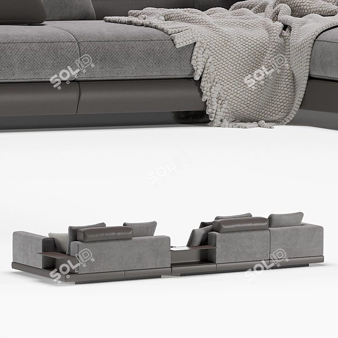 Modular Minotti Connery Sofa: Stylish and Versatile 3D model image 6