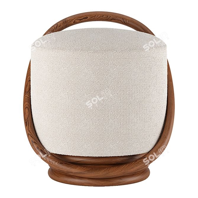 Soothing Comfort Pouf by Porada 3D model image 4