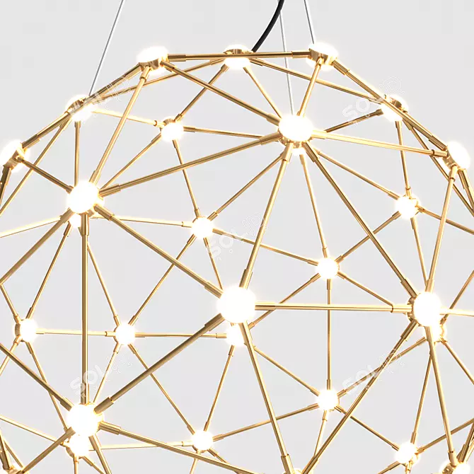 Hedron LED Pendant Light: Modern Elegance 3D model image 3