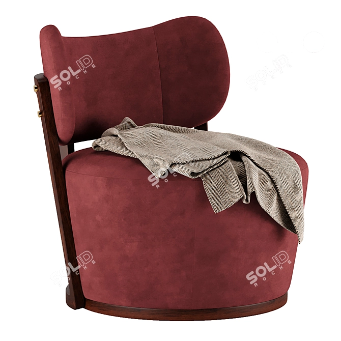 Adriana Hoyos Rumba Swivel Chair 3D model image 2