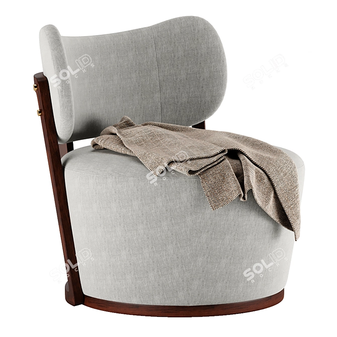 Adriana Hoyos Rumba Swivel Chair 3D model image 3