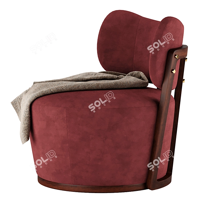 Adriana Hoyos Rumba Swivel Chair 3D model image 5