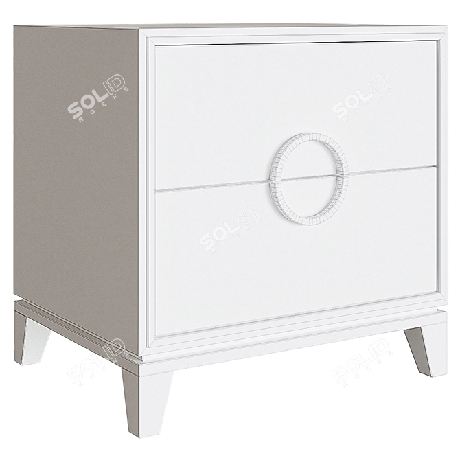 Elegant 50cm Craigsville Nightstand 3D model image 3