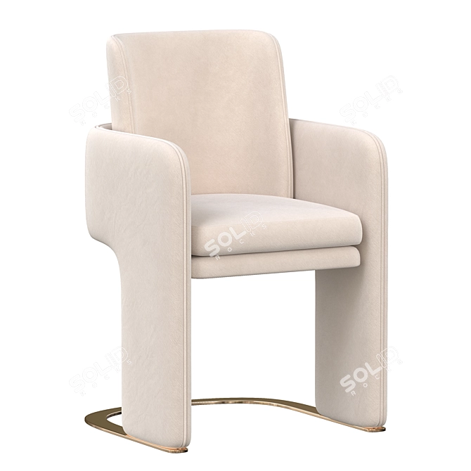 Modern ODISSEIA Chair: Sleek & Stylish 3D model image 1